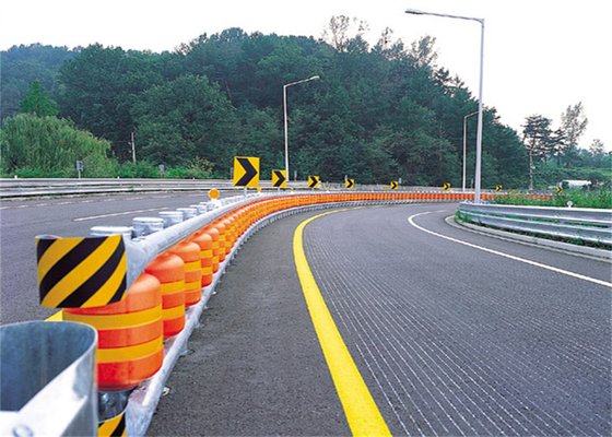 Rolling Guardrail Barrier Highway Safety Guardrail EVA Rotating Anti-Collision Pier