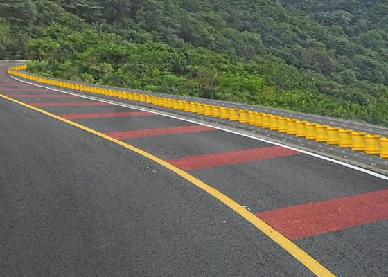 Beli Pelindung rol EVA isi kuning dengan garis-garis hitam, penghalang pengaman tahan lama untuk aplikasi industri dan konstruksi online manufacture