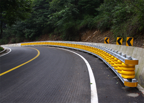 Kolom Balok Stainless Steel Busa Tahan Lama Diisi Rotating Barrel Guardrail