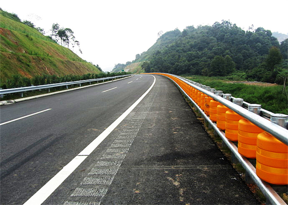 Penghalang Rol Keselamatan Jalan Raya Barel Tunggal Berisi EVA