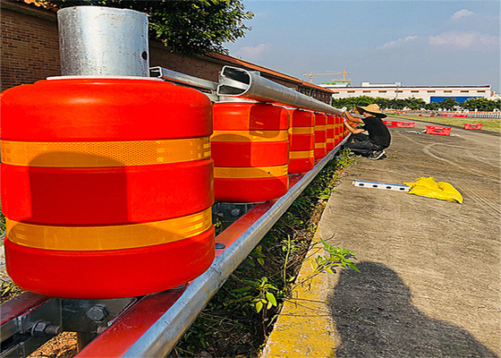 Bahan EVA Road Rotating Anti Collision Bucket Dengan Strip Reflektif