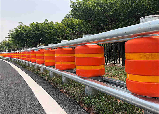 Anti Collision Highway Steel Q235 Roller Barrier Untuk Keselamatan Lalu Lintas
