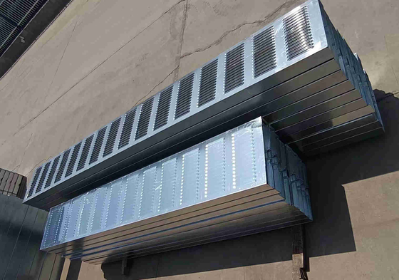 Good price Plat Aluminium Panel Glass Wool Board Diisi Highway Noise Barrier Louver Type on line