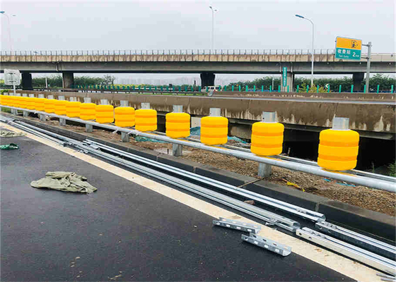 Penghalang Penghalang Roller Keselamatan Jalan Raya EVA/PU Anti Tabrakan