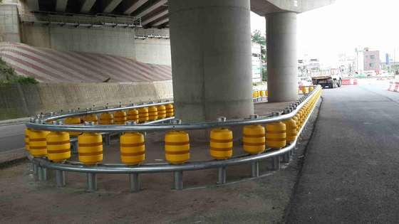 Highways Guardrail Roll Forming Machine dengan Roller Size Besar Diameter 245/350 mm