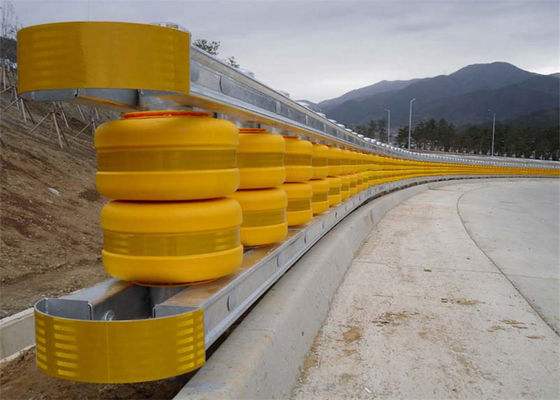 Harga bagus 350mm Diameter Roller Crash Barrier Mendukung 150 Kg Kapasitas Beban Solusi yang awet untuk Lalu Lintas dan Keamanan Industri on line