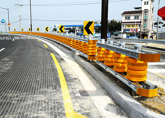 Harga bagus Jarak 1m 0,7m 0,5m Highway Roller Barrier Roller Ukuran Diameter 245 350 mm Output 300 meter sehari dirancang untuk keselamatan lalu lintas on line