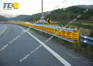 Highway Q235 Q345 Roller Barrier System Dengan EVA Polyurethane barrel