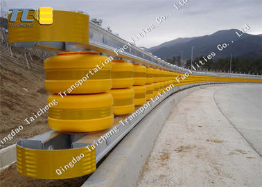 Jarak 0,5 m Pagar Lalu Lintas Anti Shock Highway Roller Barrier