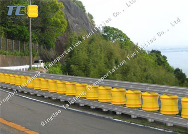 Tinggi 510mm Highway Rotating Guardrail Roller Crash Barrier