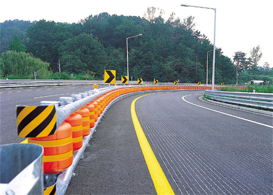 Road Protection Highway Polyurethane Roller Barrier Anti Korosi