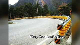 Penghalang Roller Keselamatan Jalan Melindungi Kendaraan